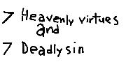 7 Heavenly virtues and 7 Deadly sin