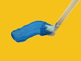 blue  paint brush